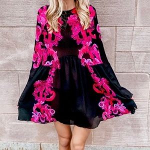 Free People Symphony Floral Slip Tunic Dress M